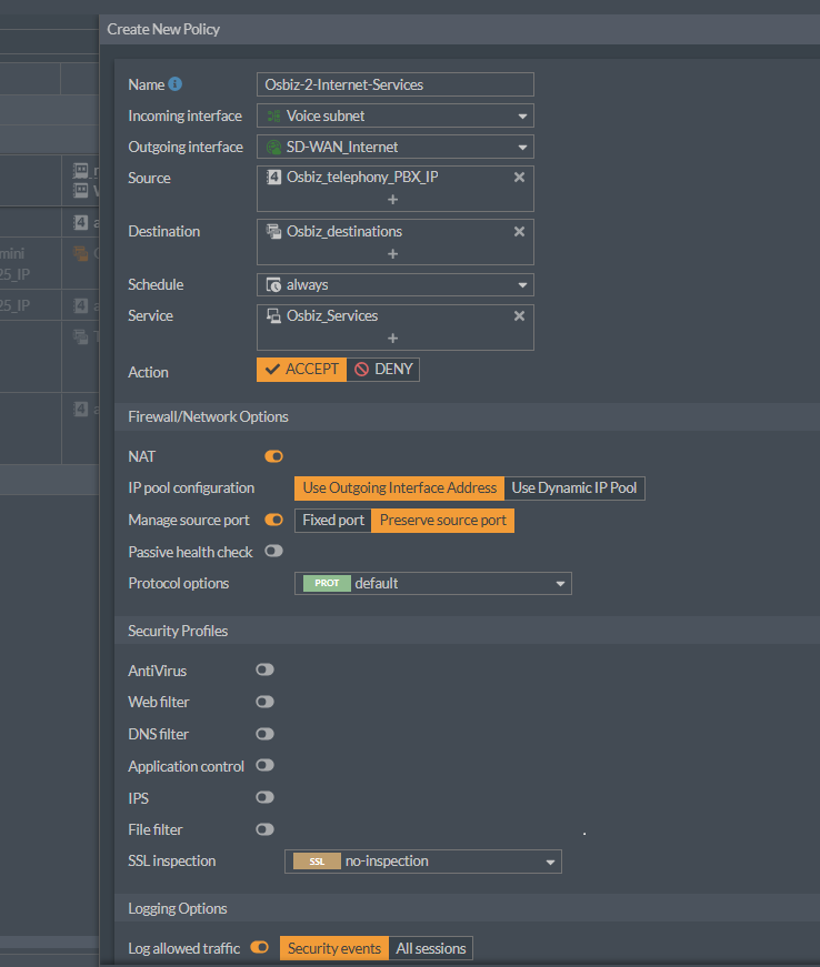 Example Osbiz Policy